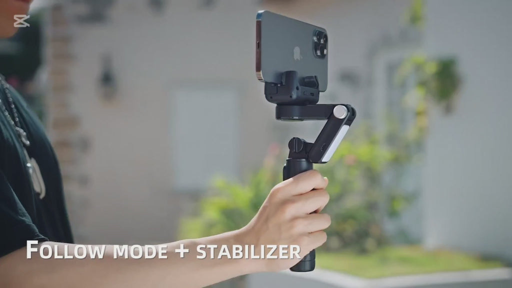 Selfie Stick Stabilizzatore 3 in 1 – Stabilizzazione Anti-Shake e Rotazione Intelligente 360°