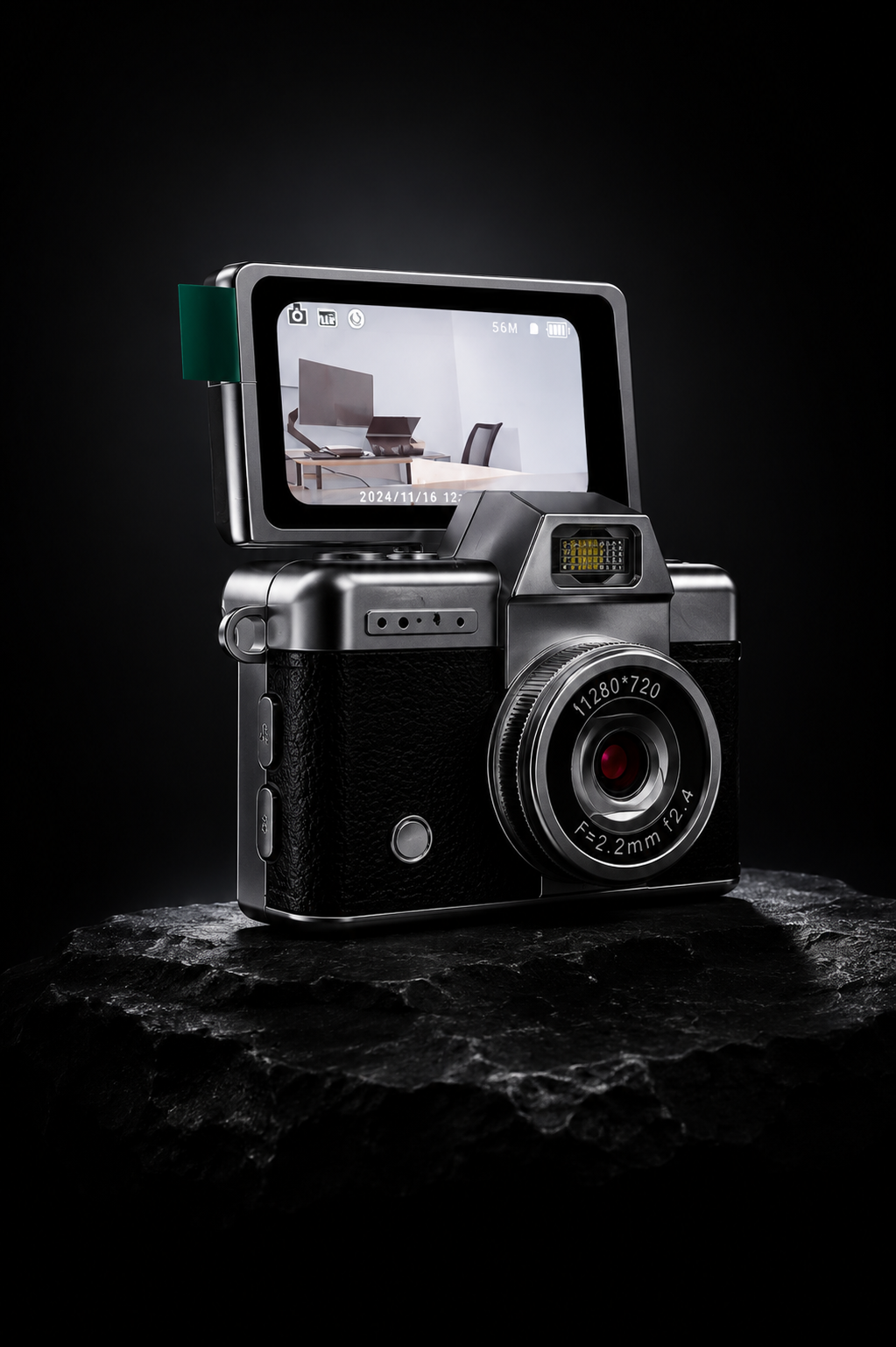 Fotocamera compatta retrò tascabile
